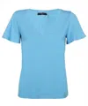Weekend Max Mara Cotton T-shirt In Blue