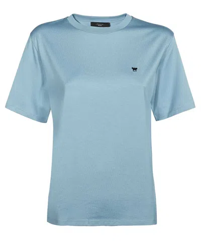 Weekend Max Mara Cotton T-shirt In Blue