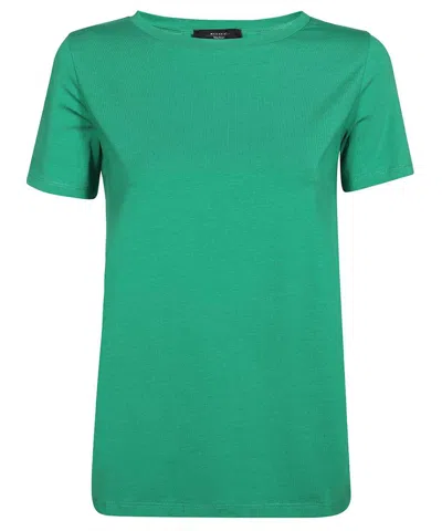 Weekend Max Mara Cotton T-shirt In Green