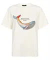 Weekend Max Mara Whale-print Cotton T-shirt In Neutral