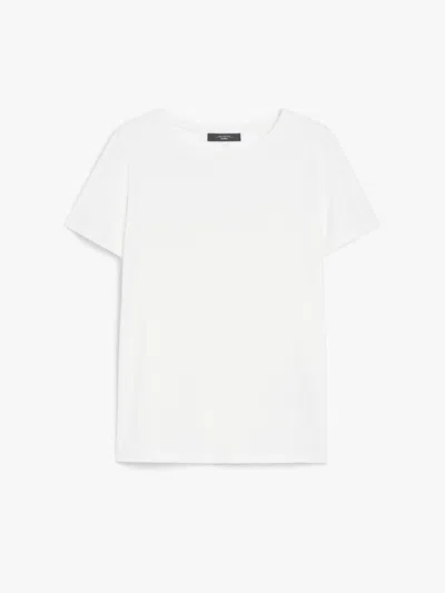 Weekend Max Mara Cotton T-shirt In White