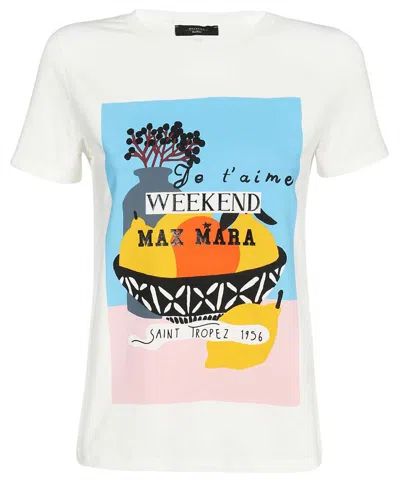 Weekend Max Mara Cotton T-shirt In White