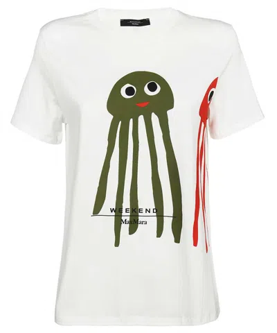 Weekend Max Mara Cotton T-shirt In White