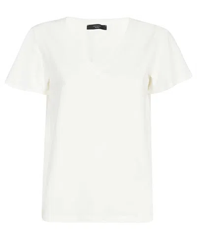 Weekend Max Mara Cotton T-shirt In White