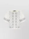 Weekend Max Mara Cotton T-shirt With Embroidered Design And Round Neck In White