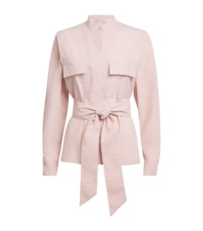WEEKEND MAX MARA COTTON TIE SHIRT