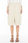 Weekend Max Mara Cotton And Linen Canvas Trousers In Beige