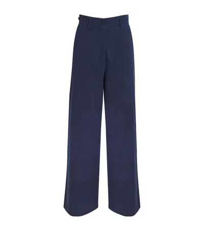 Weekend Max Mara Cotton Wide-leg Trousers