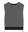 Weekend Max Mara Cotton-blend Stripe Sweater Vest In Multi