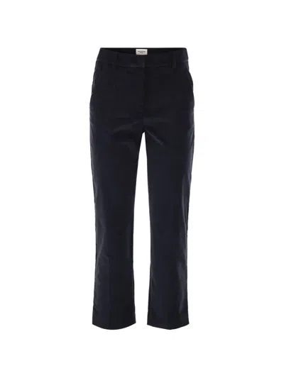 Weekend Max Mara Casual Trousers With Belt Loops In Blue