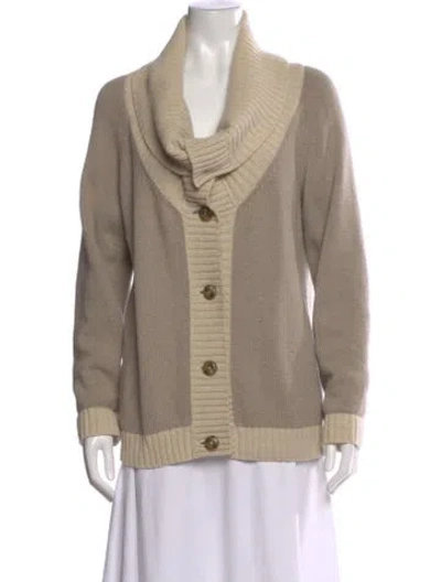 Pre-owned Weekend Max Mara Cowl Neck Sweater In Neutral