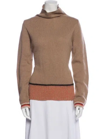 Pre-owned Weekend Max Mara Cowl Neck Sweater In Neutral