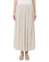 Weekend Max Mara Cral Pleated Jersey Midi Skirt In Neutral