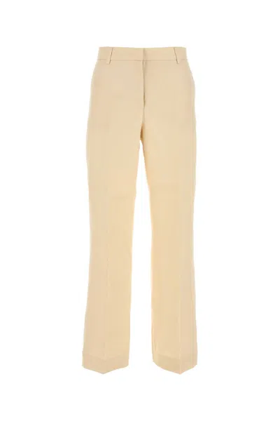 Weekend Max Mara Cream Linen Malizia Pant