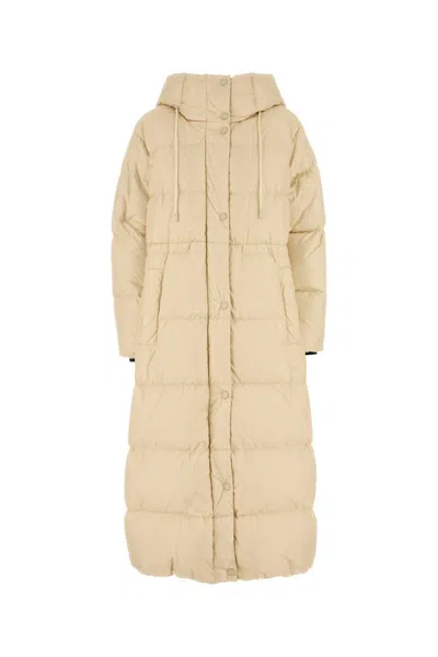 Weekend Max Mara Cream Nylon Dolly Down Jacket In Yellow