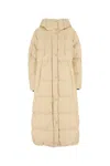 Weekend Max Mara Cream Nylon Dolly Down Jacket In Brown