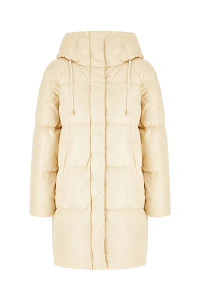 Weekend Max Mara Sand Nylon Down Jacket In Cacha