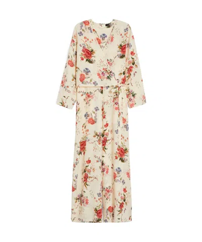 WEEKEND MAX MARA WEEKEND MAX MARA FLORAL PRINTED WRAPROUND JUMPSUIT