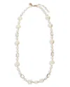 Weekend Max Mara Creso Crystal & Imitation Pearl Choker Necklace In White