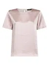 Weekend Max Mara Crew-neck Button-closure Top In Neutral