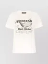 Weekend Max Mara Omens Ivory Guglia Brand-print Cotton-jersey T-shirt
