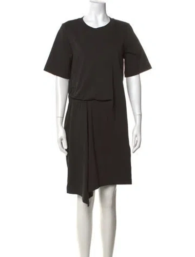 Pre-owned Weekend Max Mara Crew Neck Knee-length Dress In Black