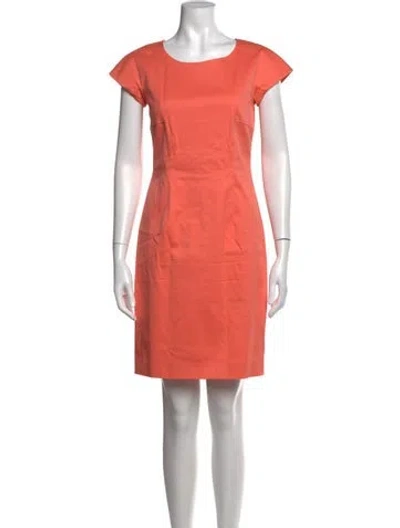 Pre-owned Weekend Max Mara Crew Neck Knee-length Dress In Pink