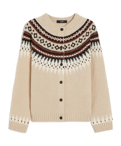 Weekend Max Mara Crew Neck Long Sleeve Sweater In Neutral