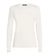 Weekend Max Mara Crew-neck Long-sleeve Sweater In White