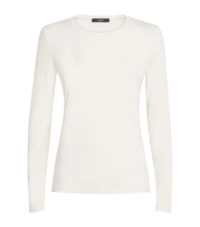 WEEKEND MAX MARA CREW-NECK LONG-SLEEVE TOP