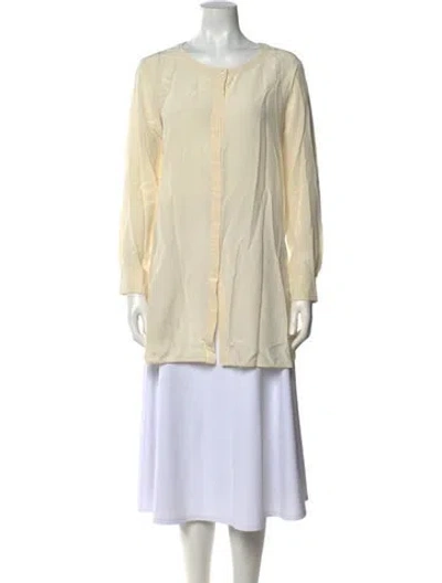 Pre-owned Weekend Max Mara Crew Neck Long Sleeve Tunic In Neutral