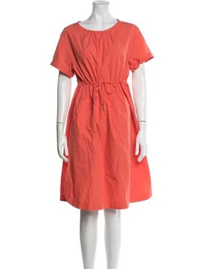 Pre-owned Weekend Max Mara Crew Neck Midi Length Dress In Pink