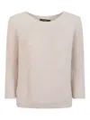 Weekend Max Mara Crew Neck In Neutral