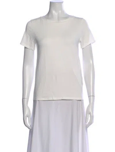 Pre-owned Weekend Max Mara Crew Neck Short Sleeve T-shirt In Neutral