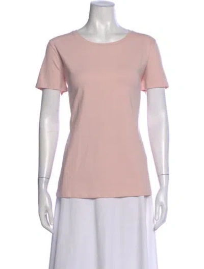 Pre-owned Weekend Max Mara Crew Neck Short Sleeve T-shirt In Pink