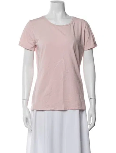 Pre-owned Weekend Max Mara Crew Neck Short Sleeve T-shirt In Pink