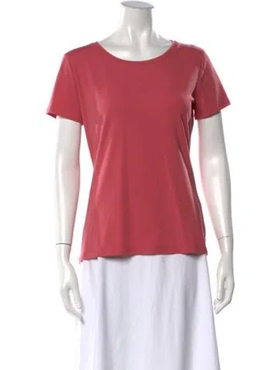 Pre-owned Weekend Max Mara Crew Neck Short Sleeve T-shirt In Pink