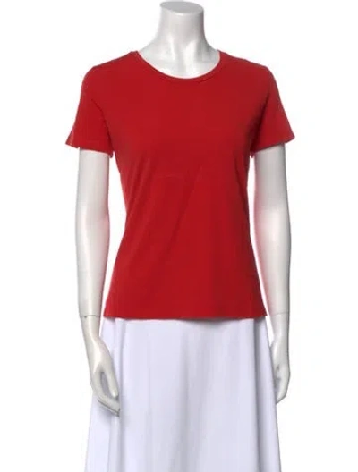 Pre-owned Weekend Max Mara Crew Neck Short Sleeve T-shirt In Red