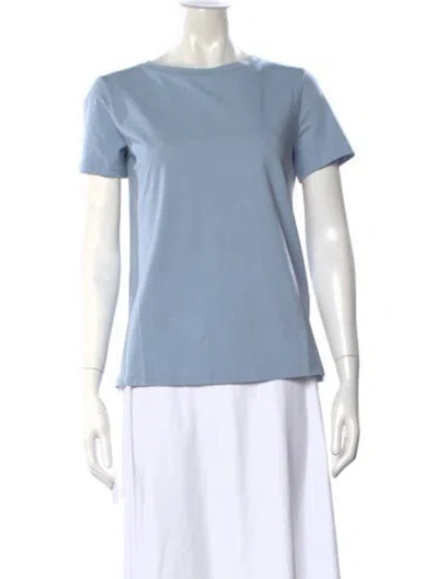 Pre-owned Weekend Max Mara Crew Neck Short Sleeve T-shirt W/ Tags In Blue