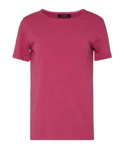 Weekend Max Mara Crew Neck Short-sleeved T-shirt In Black