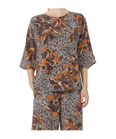 Weekend Max Mara Crew Neck Short-sleeved T-shirt In Multi