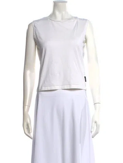 Pre-owned Weekend Max Mara Crew Neck Sleeveless T-shirt In Neutral