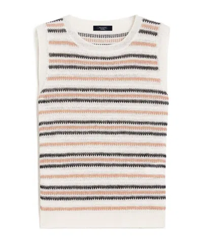 WEEKEND MAX MARA LINEN YARN WAISTCOAT