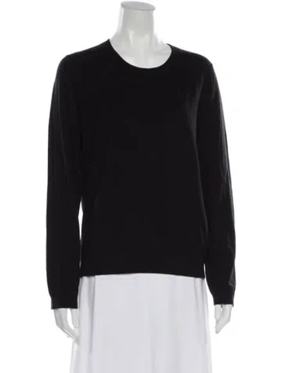 Pre-owned Weekend Max Mara Crew Neck Sweater In Black