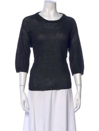 Pre-owned Weekend Max Mara Crew Neck Sweater In Blue