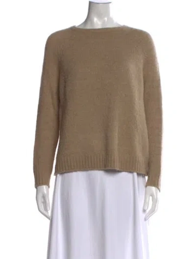 Pre-owned Weekend Max Mara Crew Neck Sweater In Brown