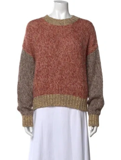 Pre-owned Weekend Max Mara Crew Neck Sweater In Multicolor