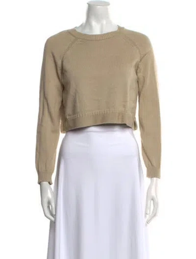 Pre-owned Weekend Max Mara Crew Neck Sweater In Neutral