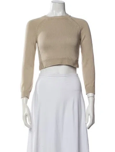 Pre-owned Weekend Max Mara Crew Neck Sweater In Neutral