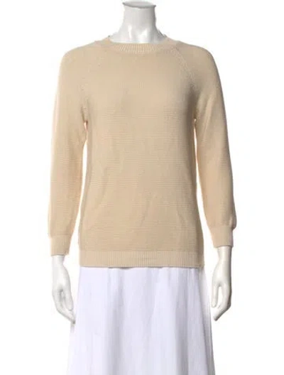 Pre-owned Weekend Max Mara Crew Neck Sweater In Neutral